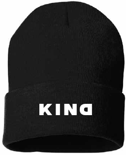 kind.ESSENTIAL Black Beanie with KIND logo
